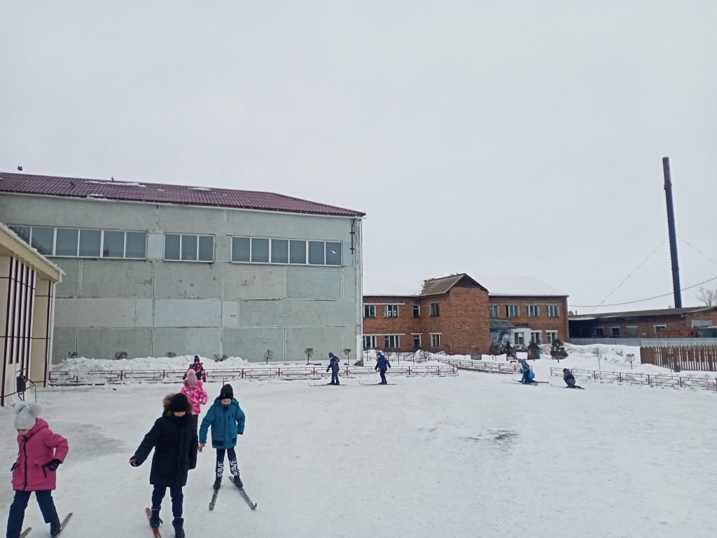 Школьные соревнования по лыжным гонкам. 31